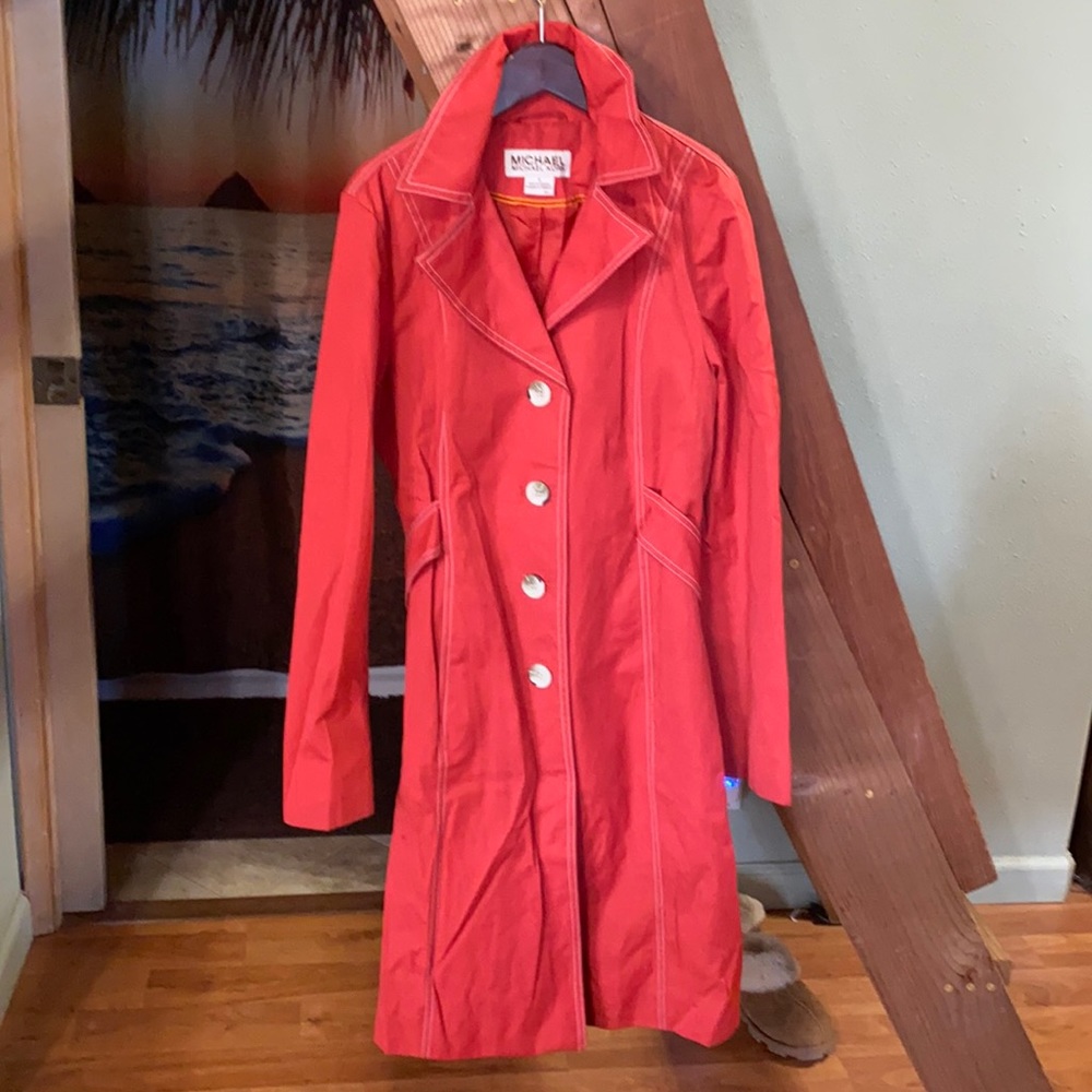 Michael Kors single button trench coat.small
